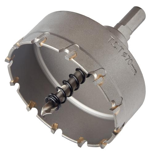 Сверло корончатое твердосплавное по металлу Alloid Base 70мм