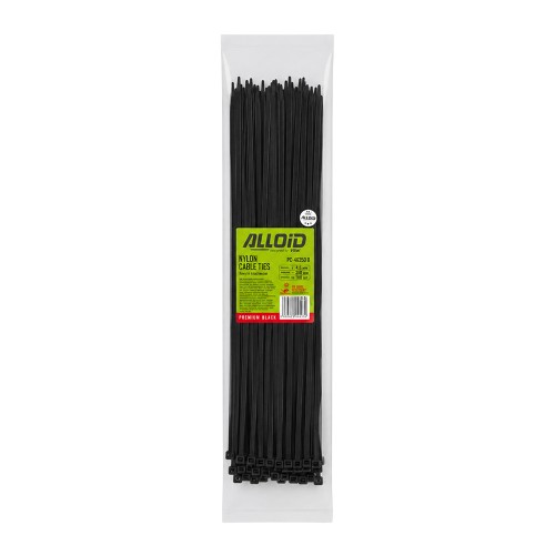 Хомут пластиковый Alloid 4,6×350 мм, черный, 100 шт. PC-46350 B