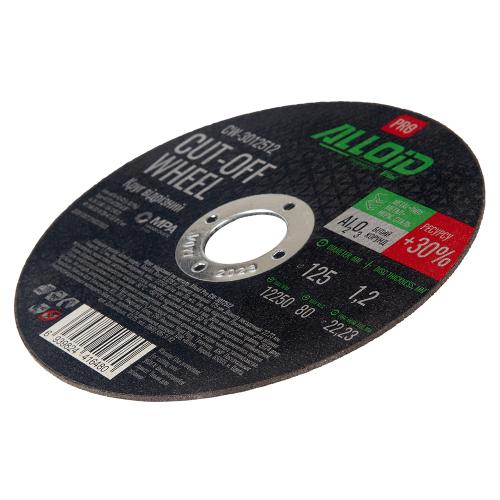 Круг отрезной по металлу Alloid Pro 41 14А 125*1,2*22,23мм