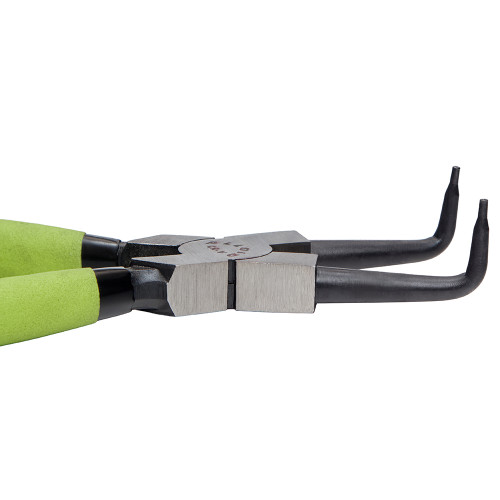 Щипцы (сегера) для стопорных колец сжимные изогнутые 225 мм SK-6045B Alloid