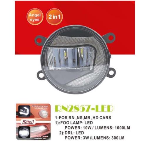 Фари дод. модель Renault/HD/NS/MB/SZ Cars/RN-2857L/LED-12V10W1000Lm+DRL-3W300Lm/FOG+DRL/ел.проводка (RN-2857-LED 2в1)