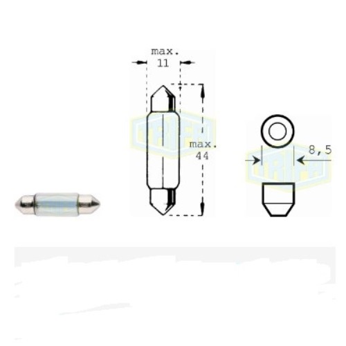 Лампа автомобільна Festoon лампа Trifa 24V 10W SV 8,5-8 11x41 (01223)