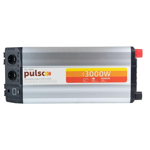 Преобраз. напряжения PULSO/ISU-3000/12V-220V/3000W/USB-5VDC2.0A/син.волна/клеммы (ISU-3000)