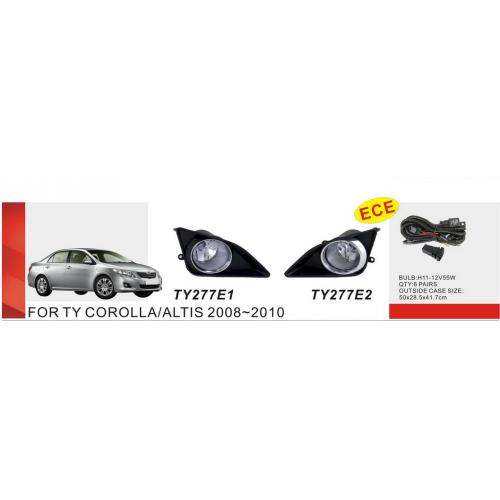 Фары доп.модель Toyota Corolla 2007-10/TY-277E2/H11-12V55W/эл.проводка (TY-277E2)