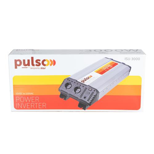 Преобраз. напряжения PULSO/ISU-3000/12V-220V/3000W/USB-5VDC2.0A/син.волна/клеммы (ISU-3000)