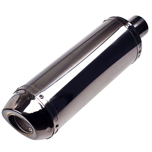 Прямоточний глушник мото НГ-0760-BK /d 2" (НГ-0760-BK)
