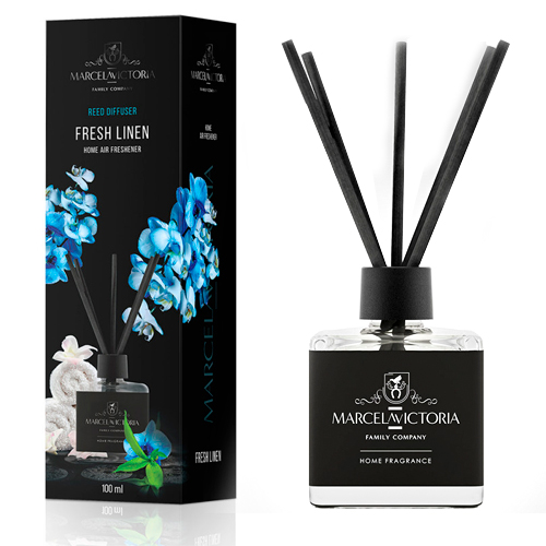 Ароматизатор рідкий для дому/офісу Tasotti "Reed diffuser" 100ml Fresh Linen (098555)