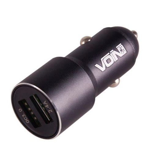 Автомобильное зарядное устройство VOIN C-30207Q, 2USB QC3.0 12/24V Port 1-5V*3A/9V*2A Port 2-5V*2.4A (C-30207Q)