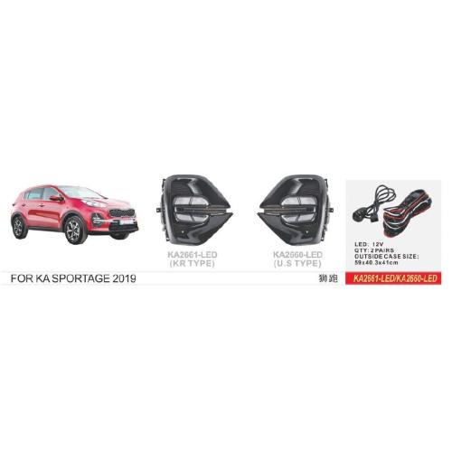 Фары доп.модель KIA Sportage/2019-/KR TYPE/KA-2661-LED/эл.проводка (KA-2661-LED)