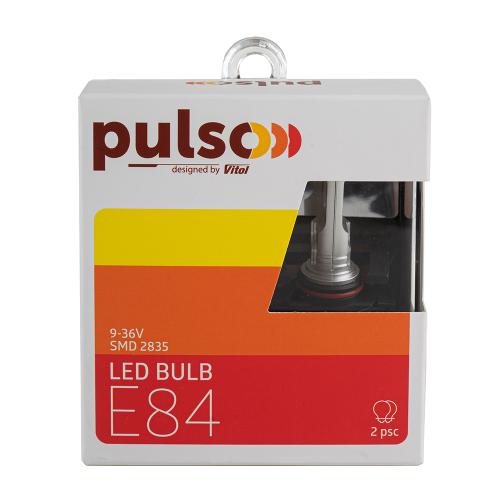Лампы PULSO E84-HB3/HB4/ 2835/9-36v/2x15w/2000Lm/4300K (E84-HB3/HB4Y)