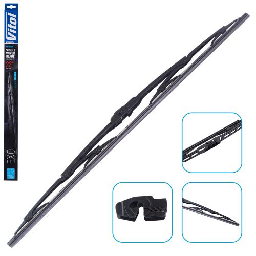 Щетка стеклоочистителя каркасная VITOL EXO 22" (560 мм) (VK-22560)