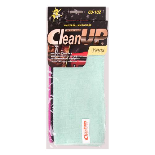 Салфетка микрофибра CleanUP CU-102 универс. 30х40см 3шт (CU-102)