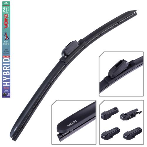 Щетки стеклоочистителя гибридные VOIN 21"-530мм (TPX6M-21") HYBRID Ultra (5 адаптеров) (VHU-21530)
