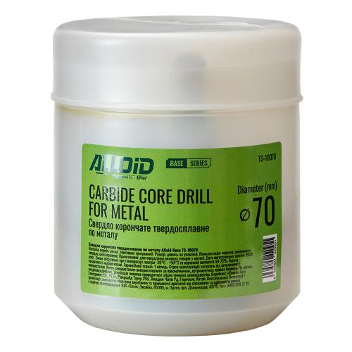 Сверло корончатое твердосплавное по металлу Alloid Base 70мм