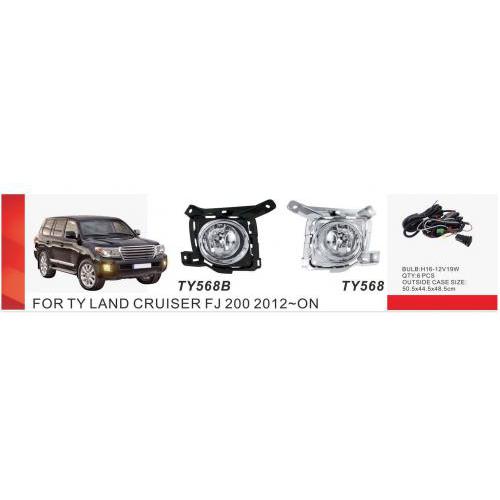 Фари дод. модель Toyota LC FJ200 2012-15/RAV-4 2013-15/TY-568/H16-12V19W/ел.проводка (TY-568 Chrome)