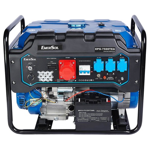 Генератор бензиновый 7.5 кВт; EnerSol EPG-7500TEA
