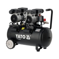 Компрессор безмасляный сетевой YATO 230 В, 1500 Вт, 8 бар, 280 л/мин, ресивер 50 л YT-23345