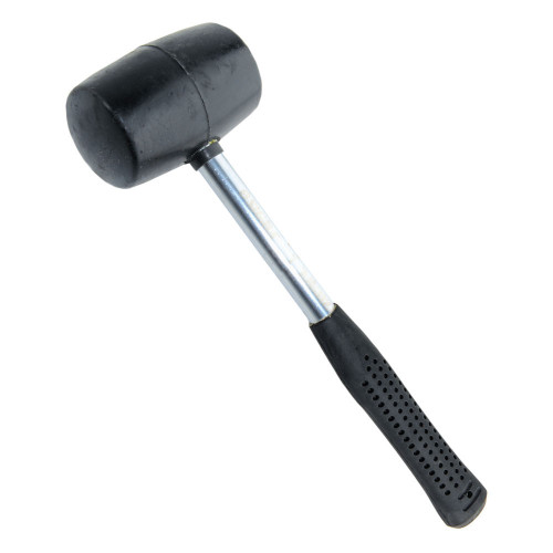 Киянка резиновая черная 450 г металлическая обрезиненная рукоятка SIGMA (4317481)