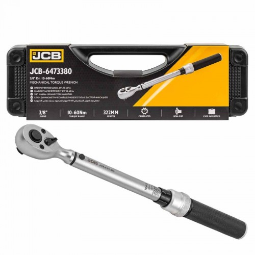 Динамометричний ключ 3/8" 10-60 Нм JCB Tools JCB-6473380