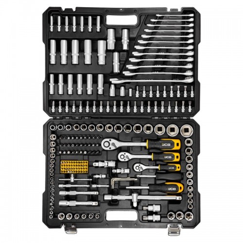 Набор инструментов комбинированный 216 шт JCB Tools 1/4", 3/8", 1/2" JCB-38841