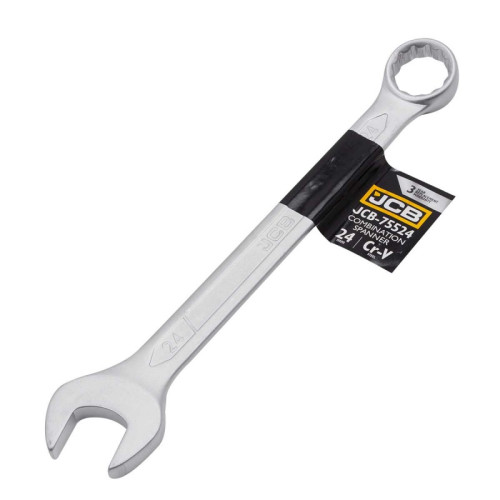 Ключ рожково-накидний JCB Tools CR-V, штамп. (24 мм) JCB-75524