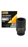 Головка торцевая глубокая ударная 3/4" 33 мм (12-гранная) JCB Tools JCB-46810033