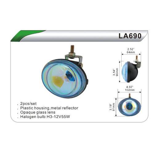 Фара дополнительная  DLAA  690-RY/H3-12V-55W/102*81mm (LA 690-RY)