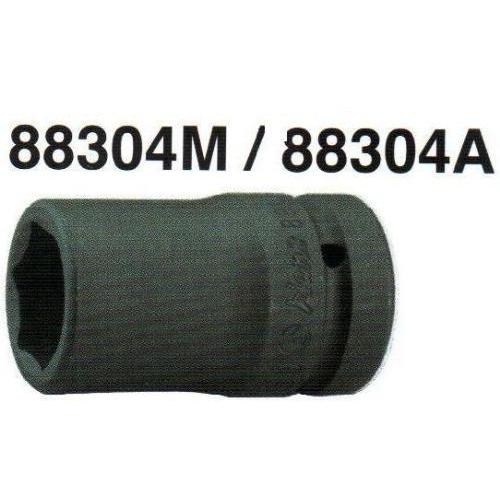 HANS. Головка ударная глубокая 1"DR 6-гран.27мм (L-80mm) (88304M-27) (88304М27)