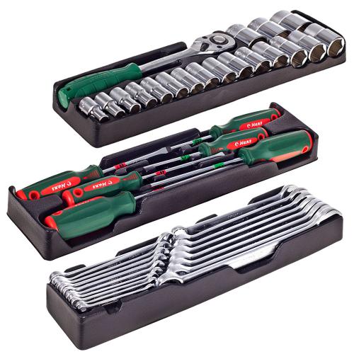 Набор инструмента 111 предметов. 1/4", 1/2" (6 гран.) HANS (TTB-111G)