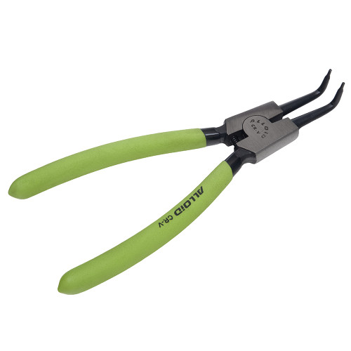 Щипцы (сегера) для стопорных колец разжимные изогнутые 225 мм SK-6045D Alloid