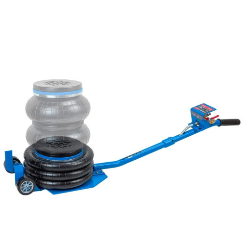 Домкрат подкатной пневматический 3,5 т (6-12 бар, 135-420 мм, 3 подушки, Ø270 мм) F-YHQD-3WT-270A (New)