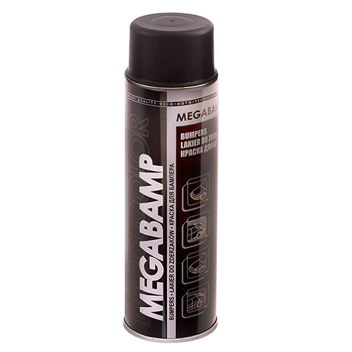 Deco Color Краска аэроз. 500ml Megabamp/для бамперов чёрный мат (725458)