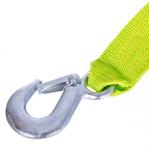 Трос буксирувальний стрічковий ST206 / TP-206-3-1 К (FL), 3 т, 40 мм х 4 м, з люмінесцентним гаком