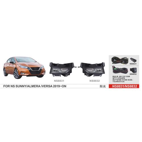 Фары доп.модель Nissan Versa 2019-/NS-8831/H8-12V35W/эл.проводка (NS-8831)