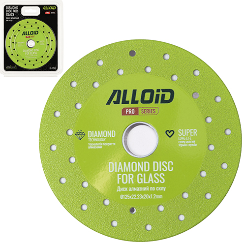 Диск алмазный по стеклу 125 мм DS-12520 Alloid Pro
