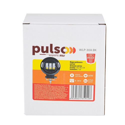 Фара робочого світла WLP-30A BK SPOT 3Led*10W (116*58*134)/ 9-36V/30W/6000K (WLP-30A BK)