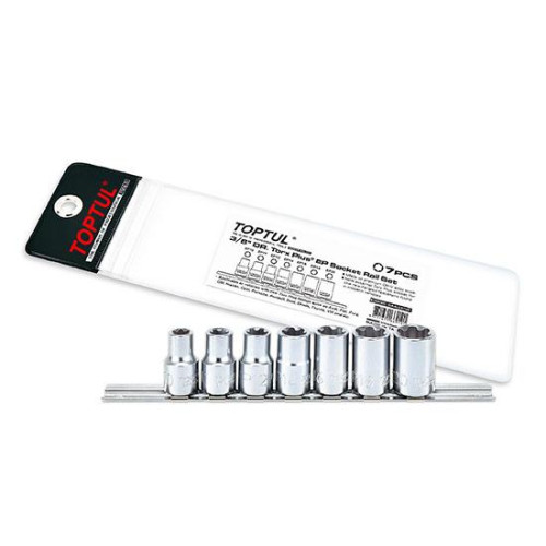 Набір головок Torx Plus EP 3/8" EP10-EP20 7од. TOPTUL GAAG0706