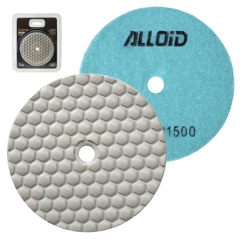 Круг алмазний шліфувальний на липучці ALLOID PRO HEXAGON 100 мм,  зерно 1500