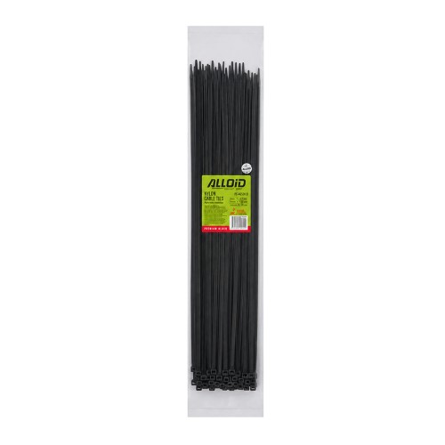 Хомут пластиковый Alloid 4,6×450 мм, черный, 100 шт. PC-46450 B