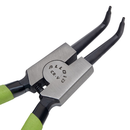 Щипцы (сегера) для стопорных колец разжимные изогнутые 225 мм SK-6045D Alloid