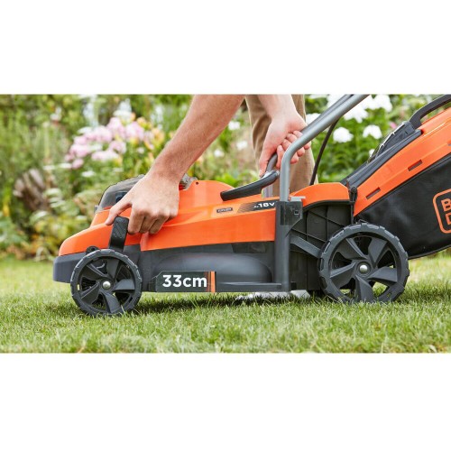 Газонокосилка аккумуляторная 32 см 3 800 об/мин BLACK+DECKER BCMW33184L2