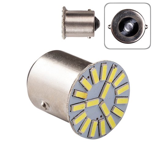 Лампа PULSO/габаритная/LED 1156/S25/BA15s/P21W/18SMD-4014/12v/1.2w/114lm White (LP-181256)