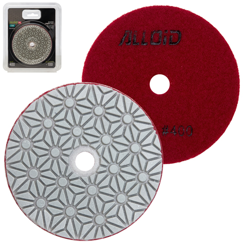 Alloid Pro. Круг алмазный шлифовальный на липучке STAR 100 мм, зерно 400 Alloid Pro. Круг алмазный шлифовальный на липучке STAR 100 мм, зерно 400