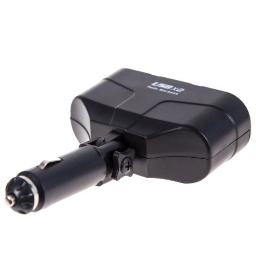 Разветвитель прикуривателя VOIN 2 выхода + 2USB 1500mA/предохр/изм.угол (WF-0668/003) (WF-0668/003)