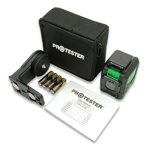Построитель плоскостей лазерный H360°/1V, (зеленый луч) PROTESTER LL305G