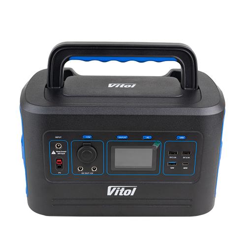Портативный источник питания Vitol TV500, 220В/500Вт/LiFePo4 614Вт/ч, чистый синус (TV500)
