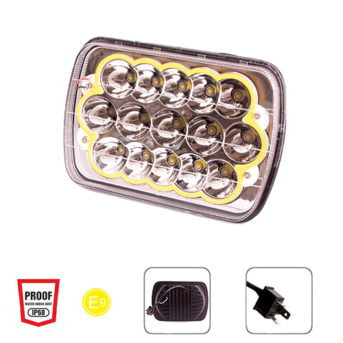 Фара робочого світла WLP-45S7B HI-LOW 15Led*3W /10-30V/45W/6000K (WLP-45S7B)