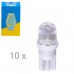 Лампа автомобільна Світлодіодна LED з пластиковим цоколем Trifa 12V 0,27W W2,1x9,5d T10 20mA white (02807)