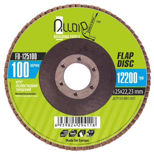 Alloid. Круг лепестковый торцевой 125 мм, зерно 100, T27 (FD-125100)