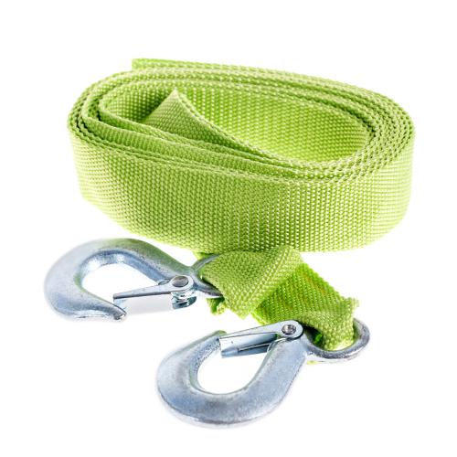 Трос буксирувальний стрічковий ST206 / TP-206-3-1 К (FL), 3 т, 40 мм х 4 м, з люмінесцентним гаком